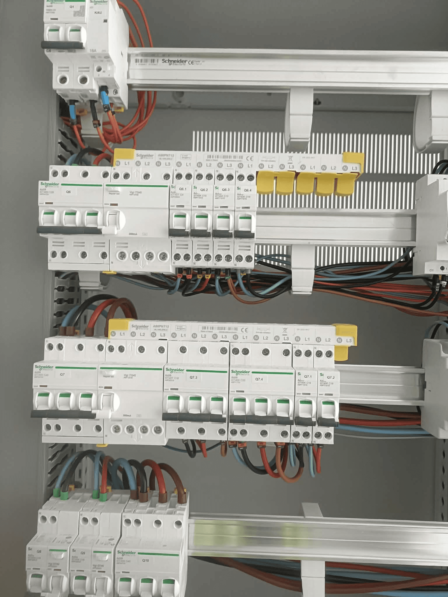 Tableau électrique installé par Énergie 49